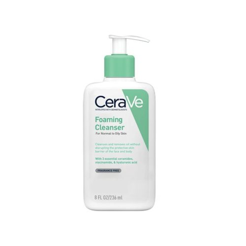 Sữa Rửa Mặt CeraVe - Màu Sắc Xanh Ngọc Foaming 236ml