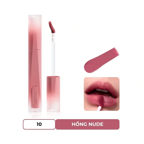 Son Kem 3CE Velvet Lip Tint Plush - 10 Cashmere Nude