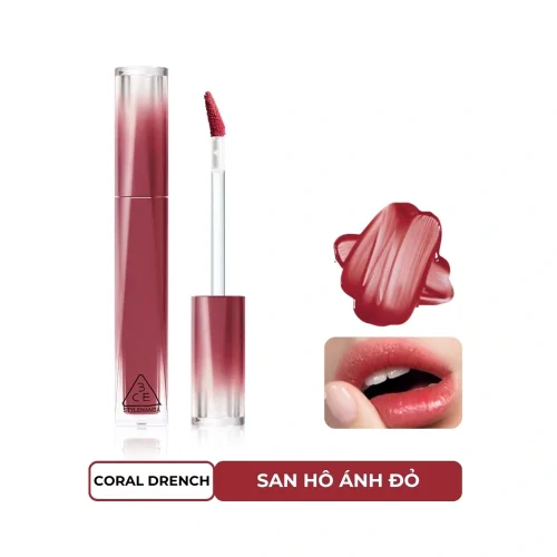 Son Bóng 3CE Misty Lip Bare #Coral Drench
