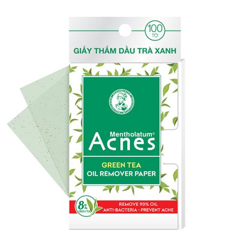 Giấy Thấm Dầu Acnes Trà Xanh Green Tea Oil Remover Paper 100 Tờ