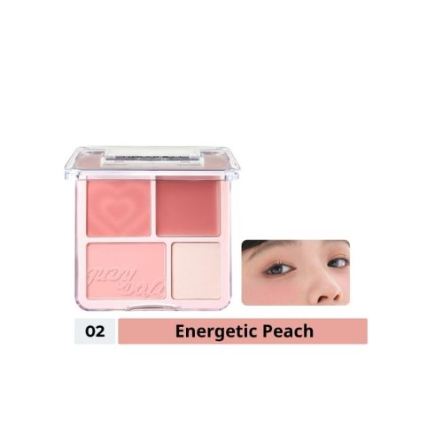 Phấn Má Hồng & Bắt Sáng Judydoll Blush & Highlight Palette 02